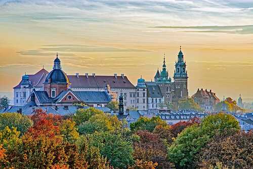 Wawel castle / PAWEL LITWINSKI z tarasu Akademii Muzycznej
